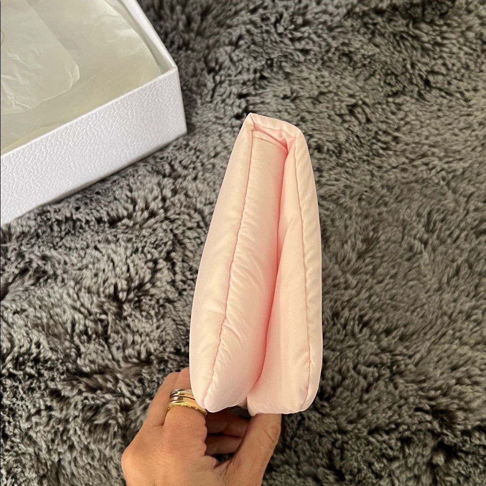 Dior Blush Pink Clutch with Silver Logo - Picture 5 of 10